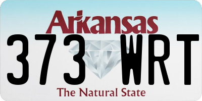 AR license plate 373WRT