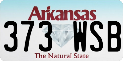 AR license plate 373WSB