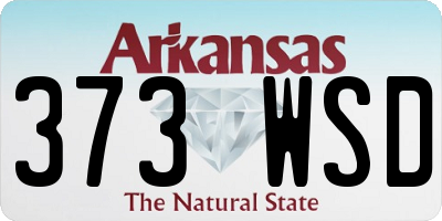 AR license plate 373WSD