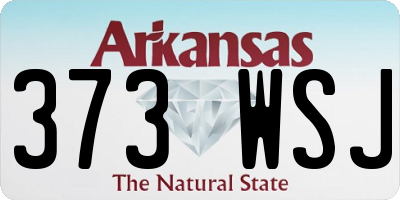AR license plate 373WSJ