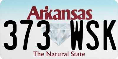 AR license plate 373WSK
