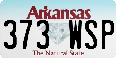 AR license plate 373WSP