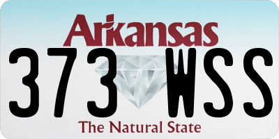 AR license plate 373WSS