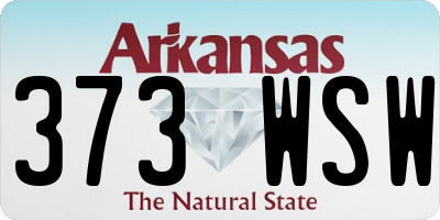 AR license plate 373WSW