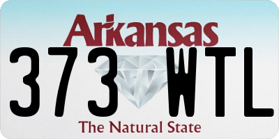 AR license plate 373WTL