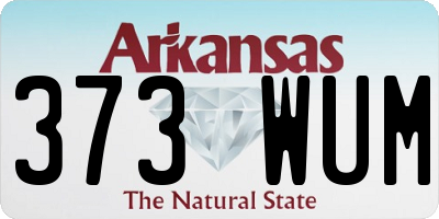 AR license plate 373WUM