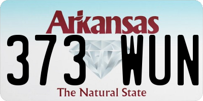 AR license plate 373WUN