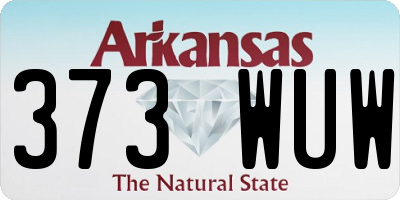 AR license plate 373WUW