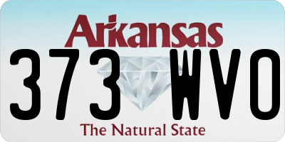 AR license plate 373WVO