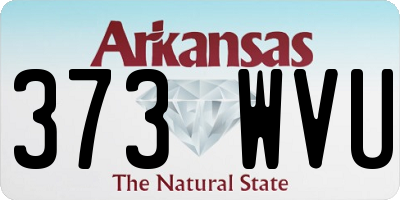 AR license plate 373WVU