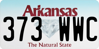 AR license plate 373WWC