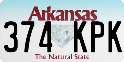 AR license plate 374KPK