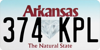 AR license plate 374KPL