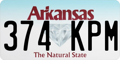 AR license plate 374KPM