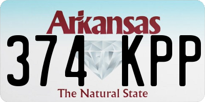 AR license plate 374KPP