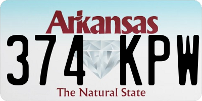 AR license plate 374KPW