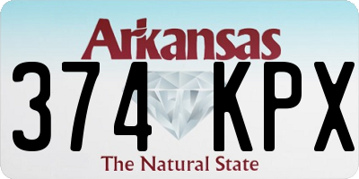 AR license plate 374KPX