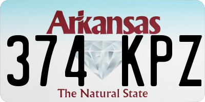 AR license plate 374KPZ