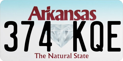 AR license plate 374KQE