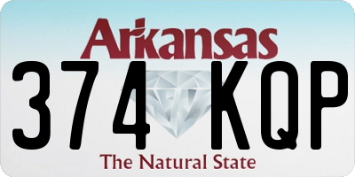 AR license plate 374KQP