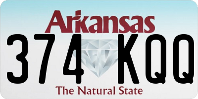AR license plate 374KQQ