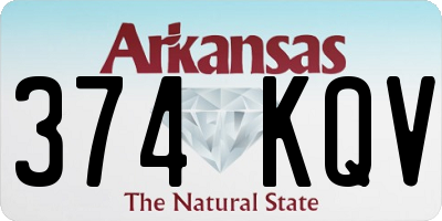 AR license plate 374KQV