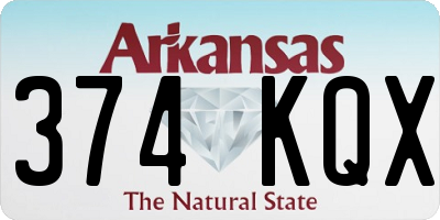 AR license plate 374KQX