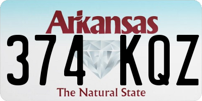 AR license plate 374KQZ