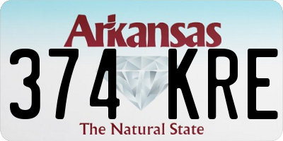 AR license plate 374KRE