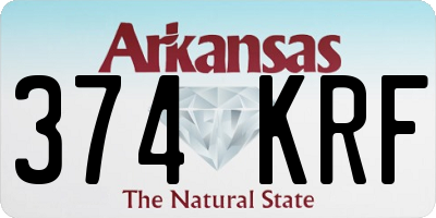 AR license plate 374KRF