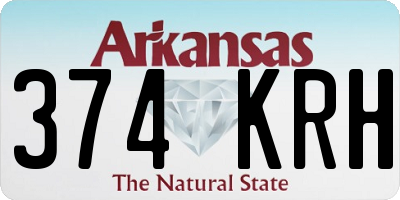 AR license plate 374KRH