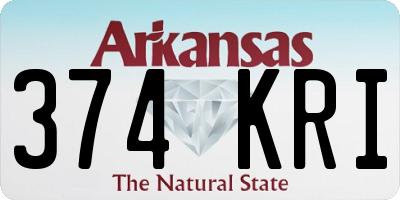 AR license plate 374KRI
