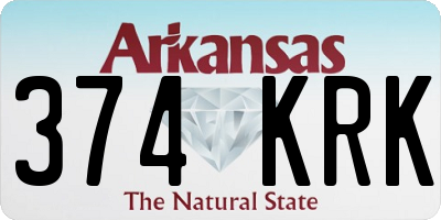 AR license plate 374KRK