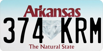 AR license plate 374KRM
