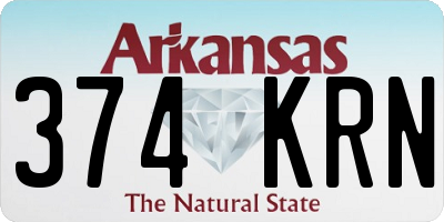 AR license plate 374KRN