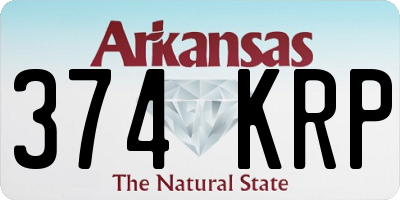 AR license plate 374KRP