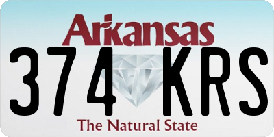 AR license plate 374KRS