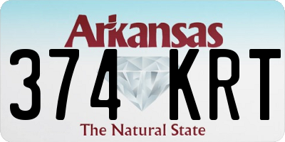 AR license plate 374KRT