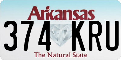 AR license plate 374KRU