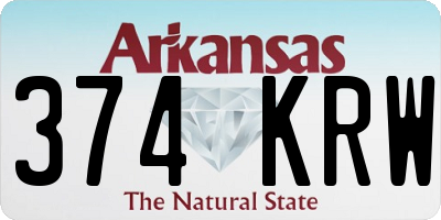 AR license plate 374KRW