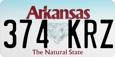 AR license plate 374KRZ