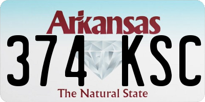 AR license plate 374KSC