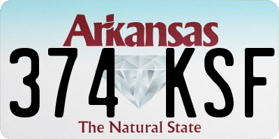 AR license plate 374KSF