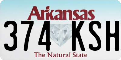 AR license plate 374KSH