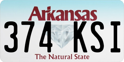 AR license plate 374KSI