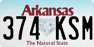 AR license plate 374KSM