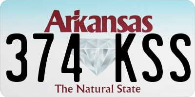 AR license plate 374KSS