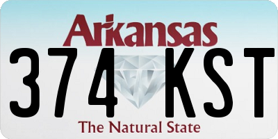 AR license plate 374KST