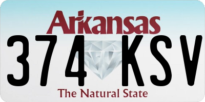 AR license plate 374KSV