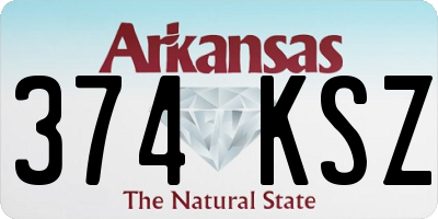 AR license plate 374KSZ